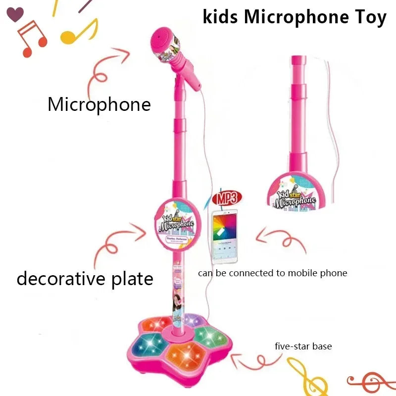 Kids Microphone Karaoke with Stand