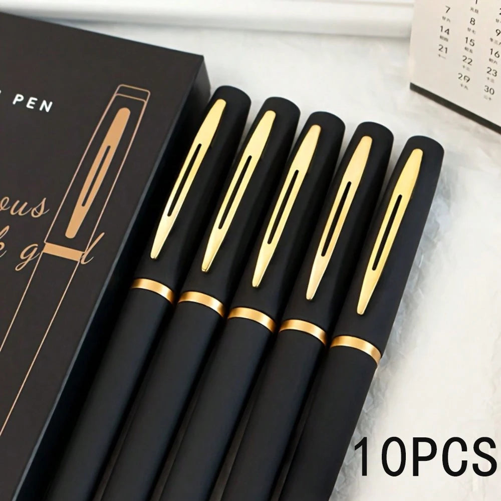 Black & Gold Gel Pens – 0.5mm Fine Tip