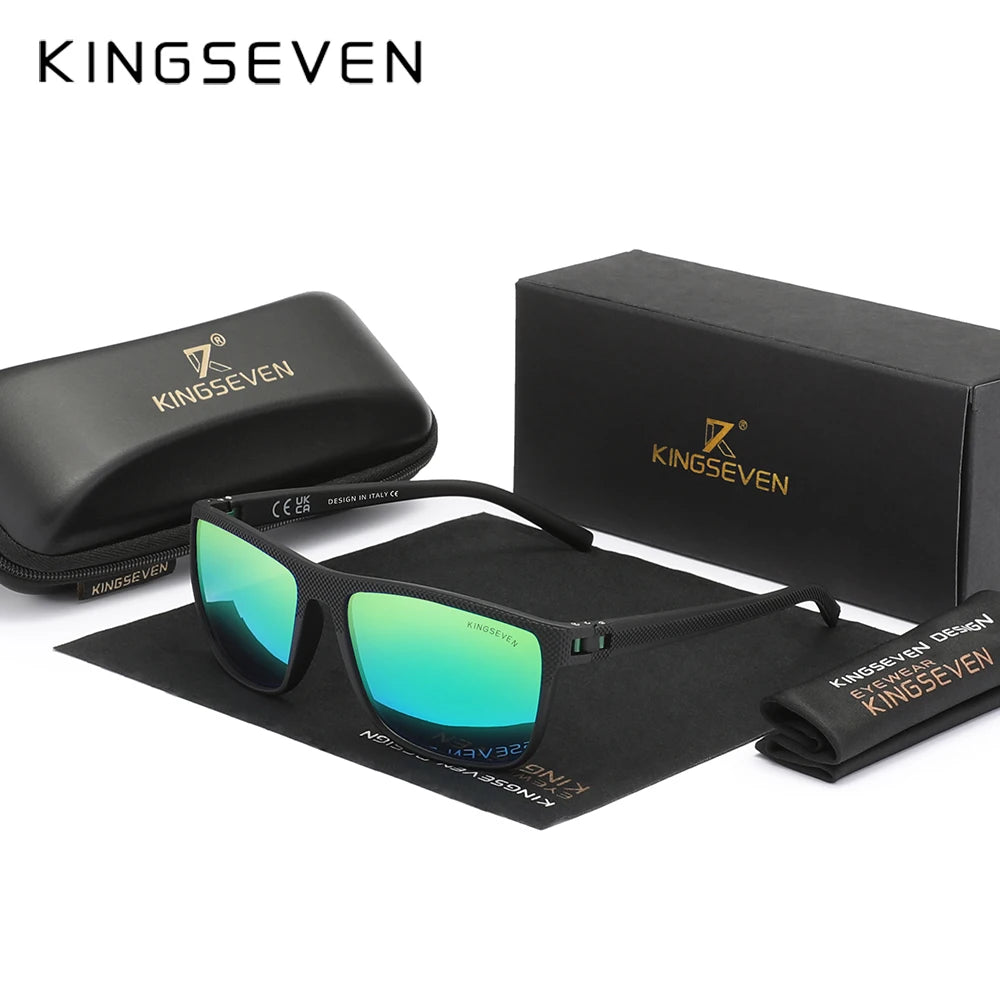 KINGSEVEN  Polarized Classic Square Sunglasses