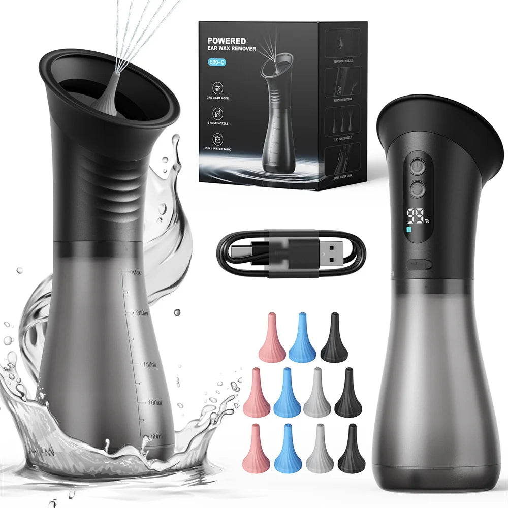 Electric Water Powered Ear Wax Removal System