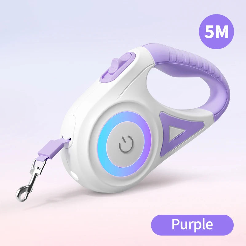 LED Retractable Dog Leash