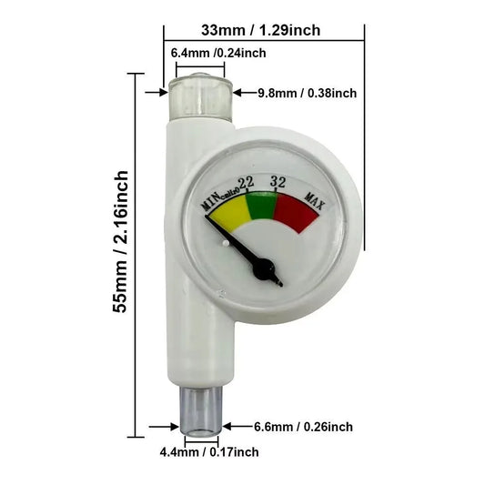 Endotracheal Tube Cuff Pressure Gauge for Veterinary Intubation