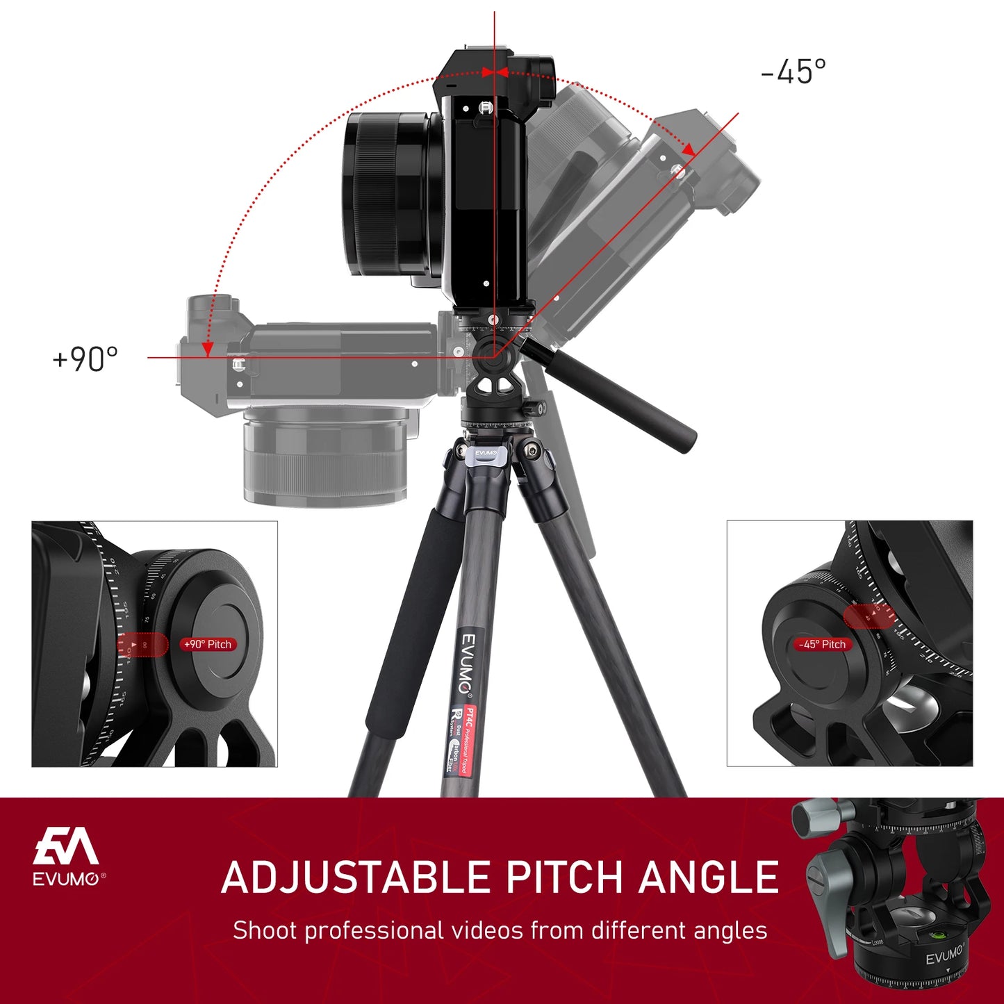 Mini Tripod Head Lightweight Panoramic Dslr Camera