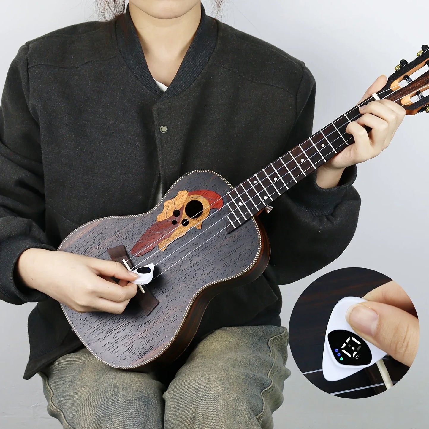 2-in-1 Guitar Pick & Tuner
