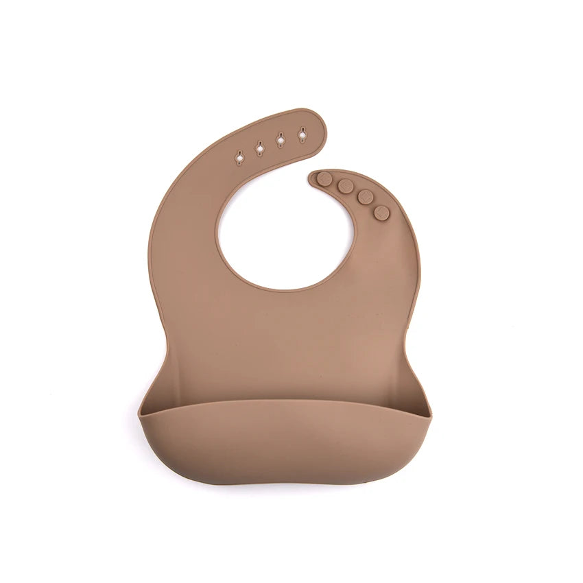 Waterproof Silicone Baby Bib With Food Catcher