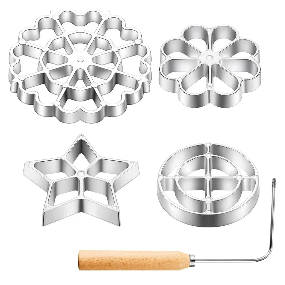 Rosette Iron Cookie Mold Set