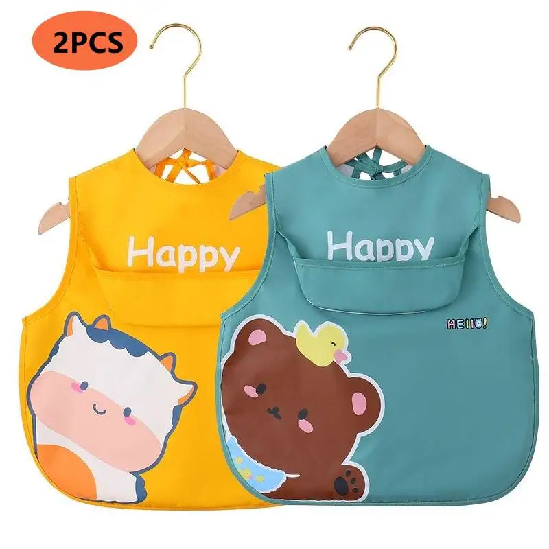 2Pcs/1Pc Feeding Baby Bib