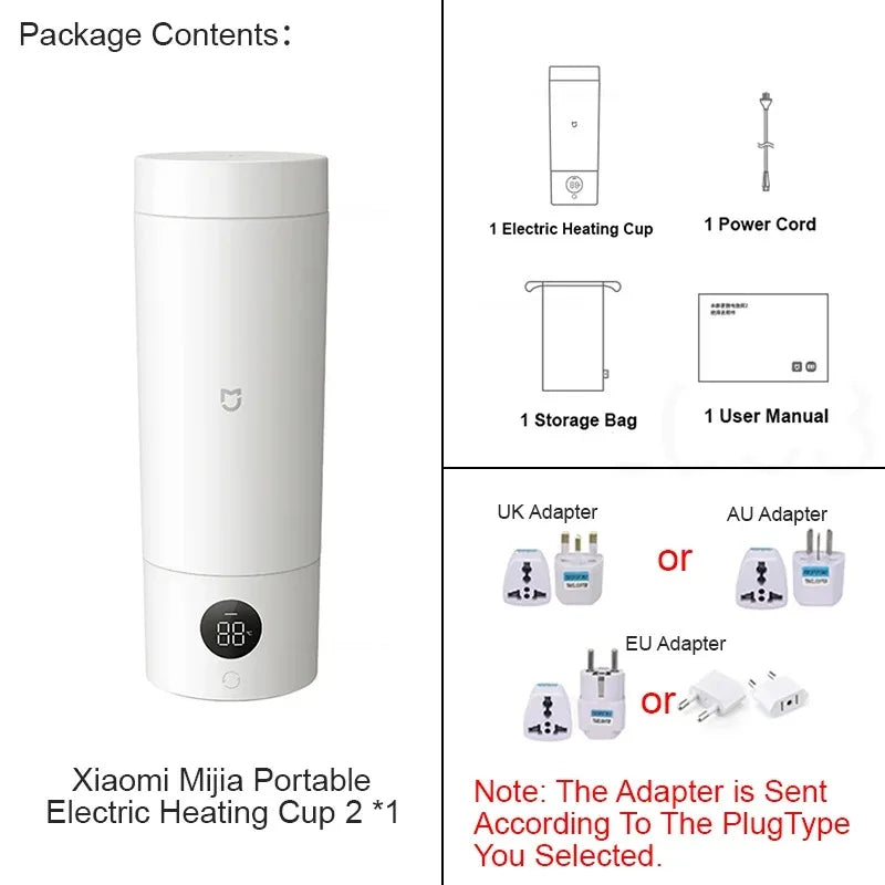 350ml Travel Electric Kettle & Temperature Control Thermos