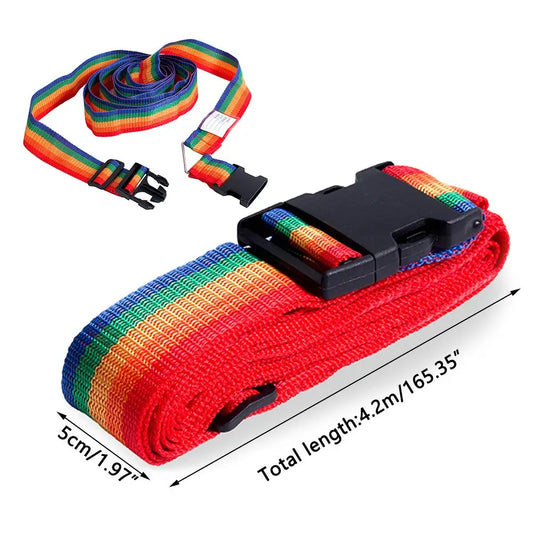 Adjustable Rainbow Luggage Strap
