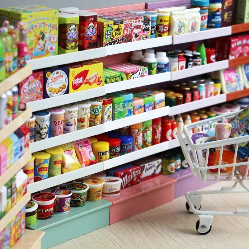 1/6 Scale Miniature Dollhouse Supermarket Store Toy