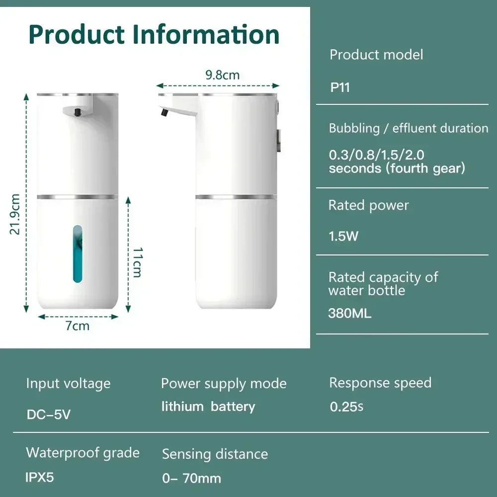 Xiaomi 380ML Automatic Foam Soap P11 Dispenser