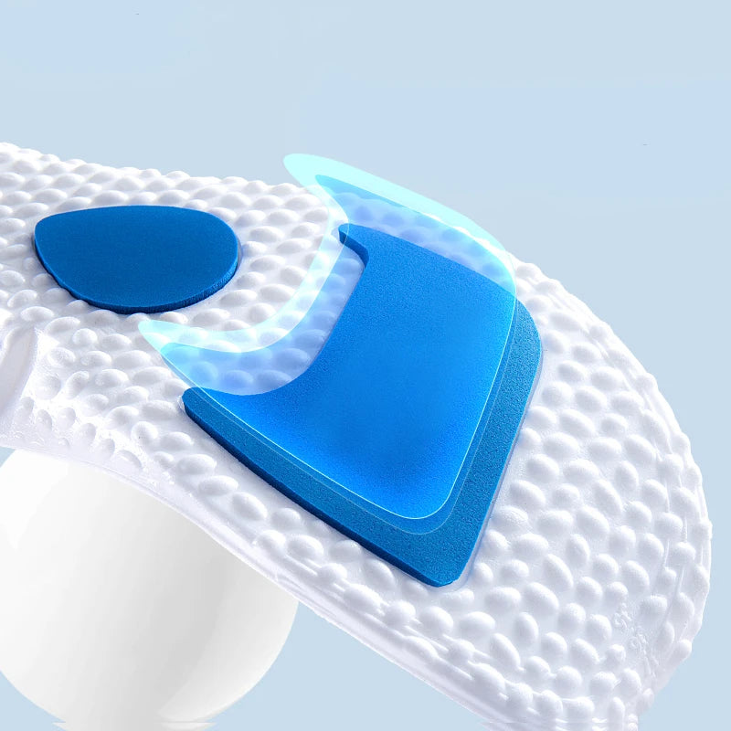 X.Z.MOONLIGH Silicone Memory Foam Sports Insoles