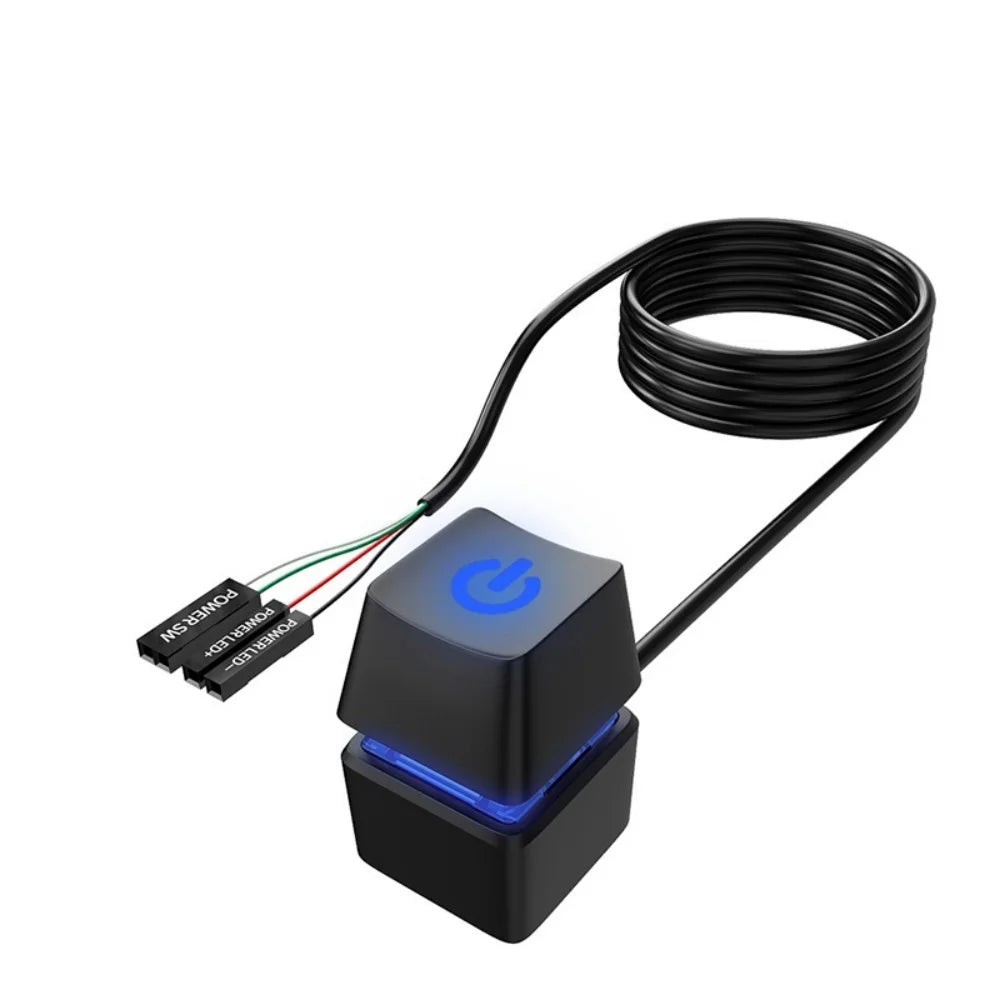 External PC Power Switch Button with LED