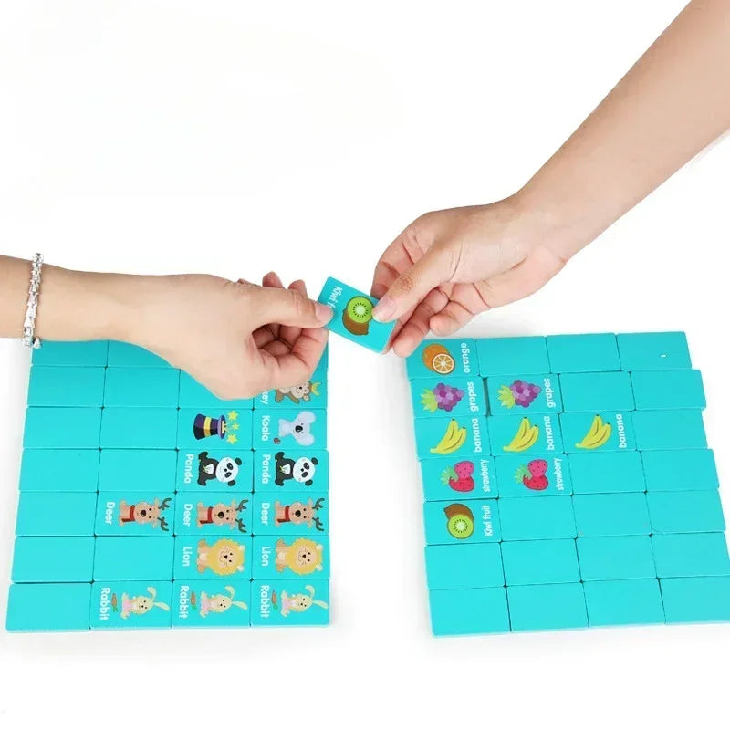 Children Hand Scratch Wooden Puzzle Toy