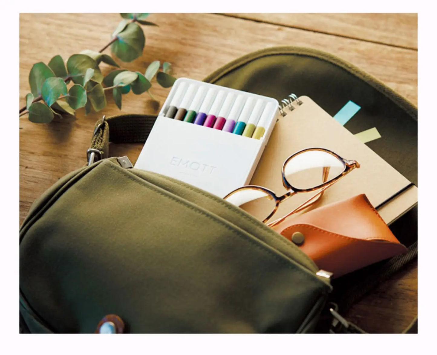 5pc Uni EMOTT Fiber Marker Pen water-based