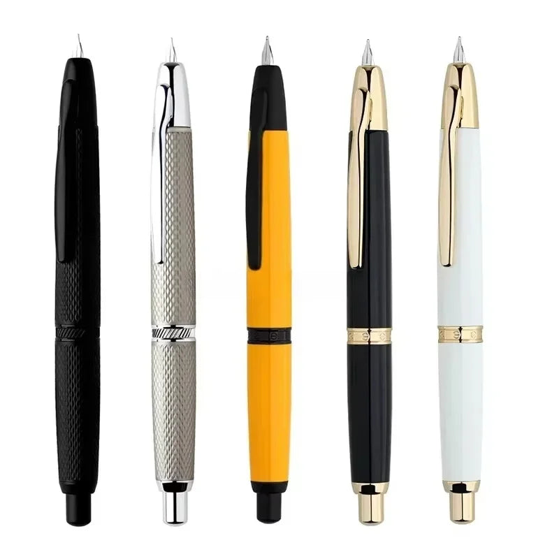 Fountain Pen Retractable EF/F Nib Metal With Clip