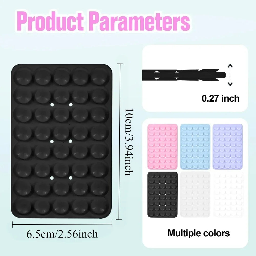 Double-Sided Silicone Suction Cup Phone Mount