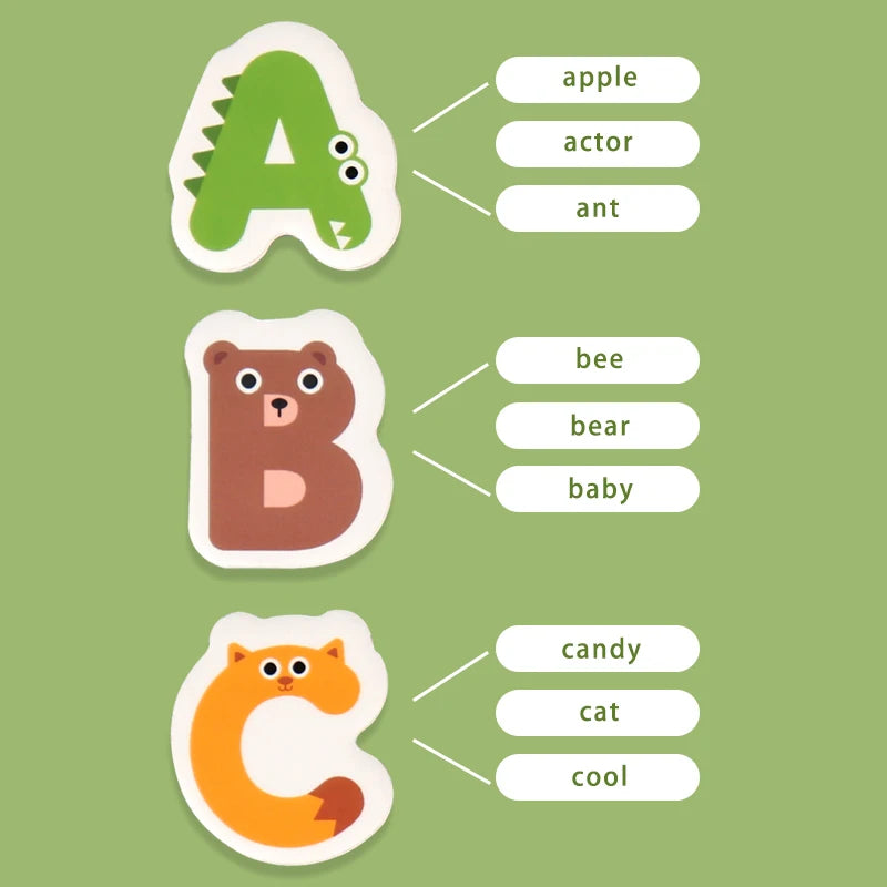Montessori Busy Quiet Magnetic Letters English Book