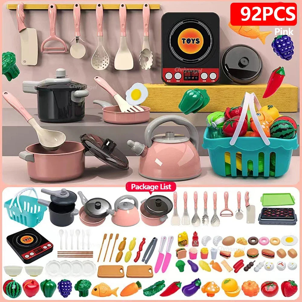 Kids Kitchen Toys Set 92/69/59 Pcs