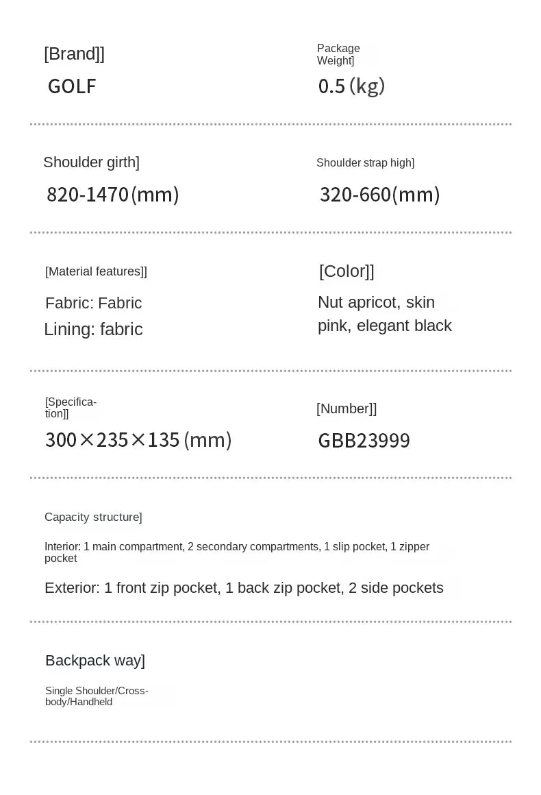 GOLF Women's Handbag