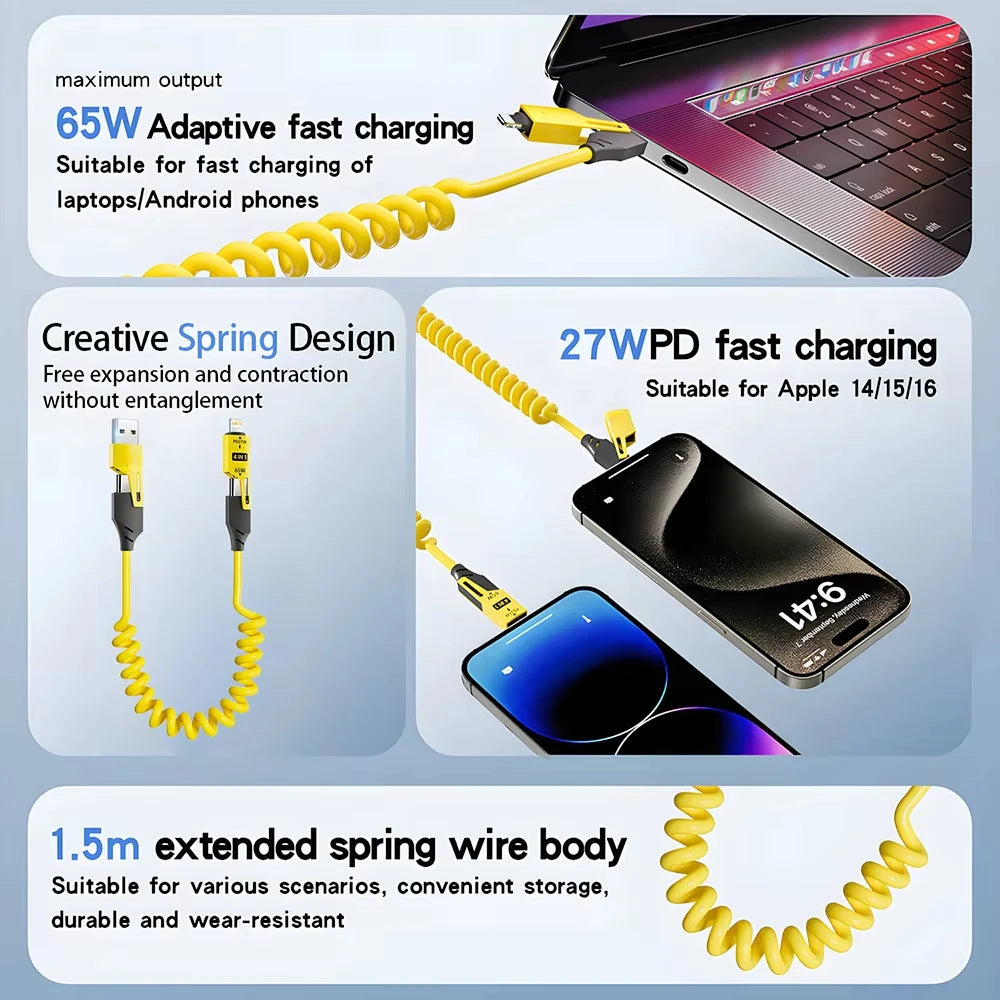 NNBILI 4 in 1 65W USB Type C For IPhone
