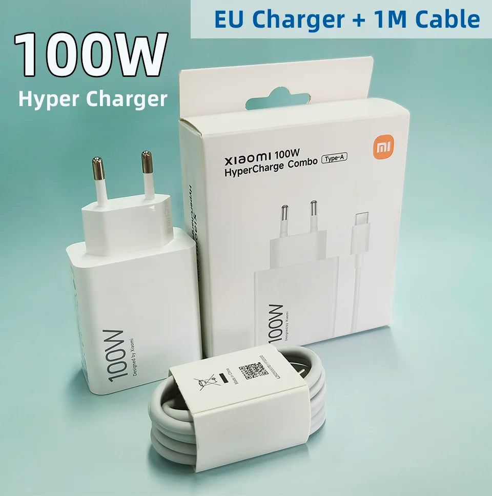 Xiaomi 100W HyperCharge Fast Charger with Type-C Cable