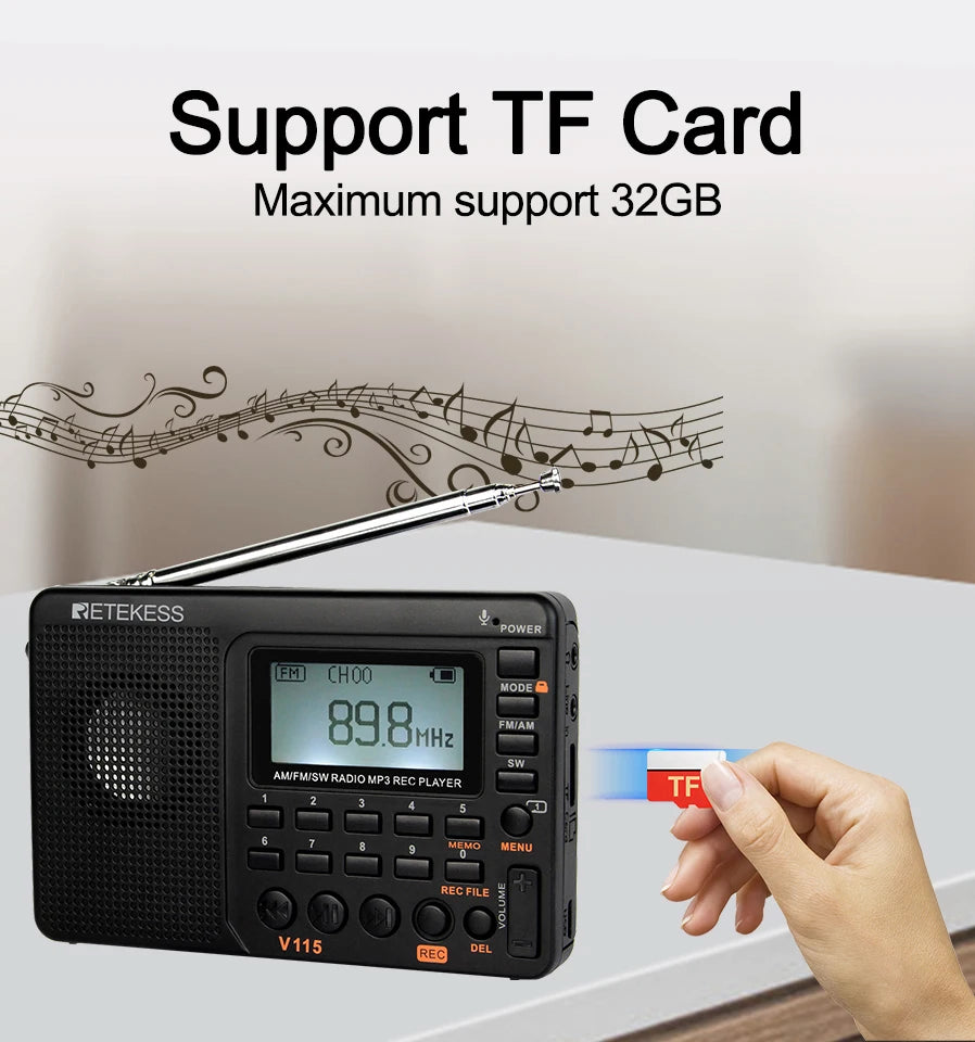 Retekess V115 Radio FM