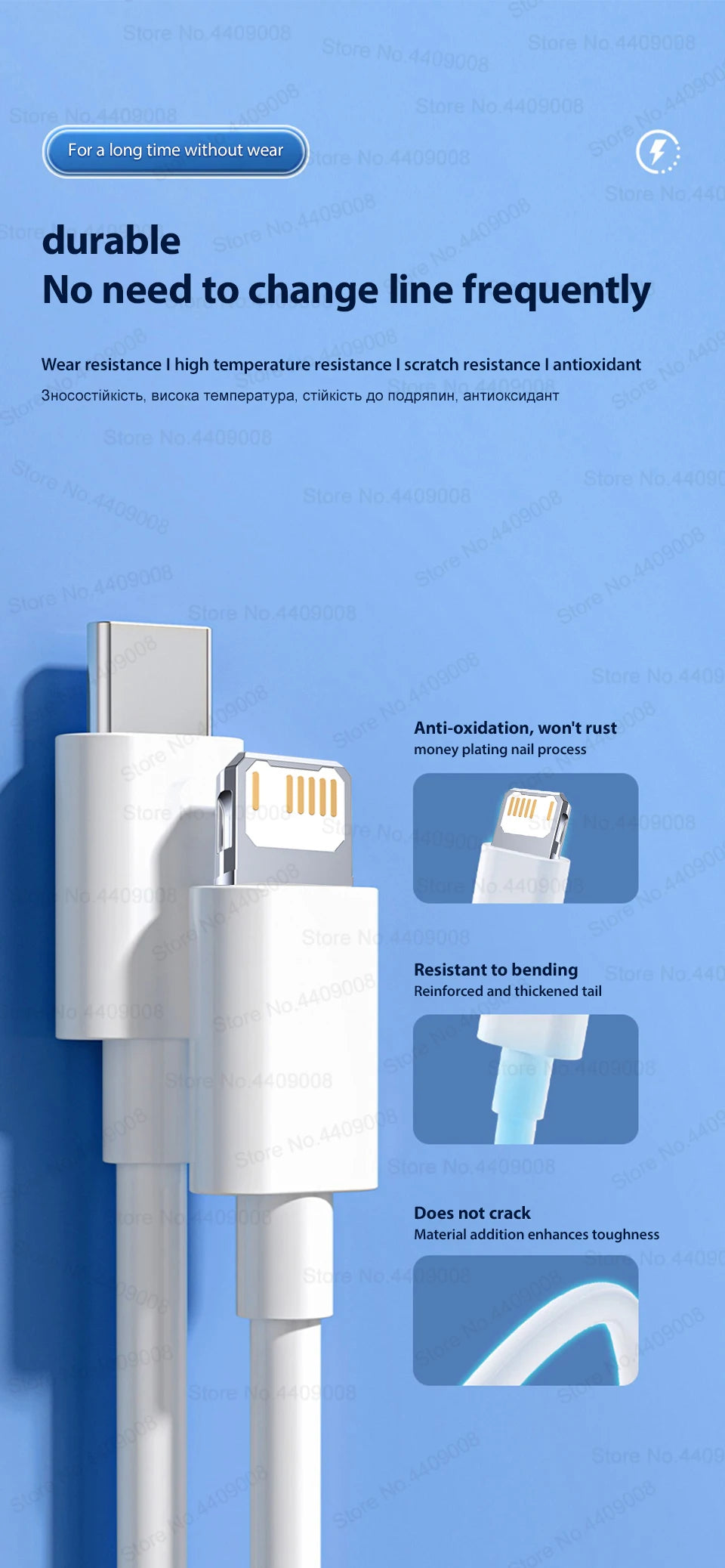 35W Fast Charging Cable For Apple iPhone