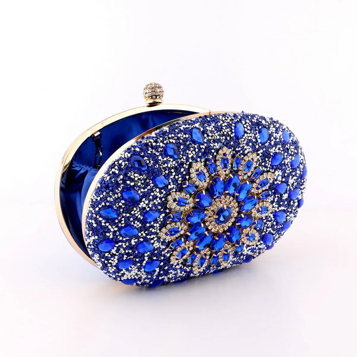 Flower Rhinestones Evening Bag