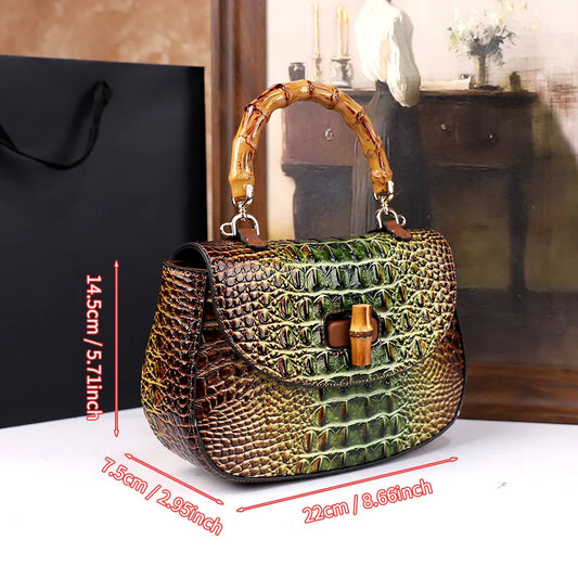 Vintage Woven Leather Handbag