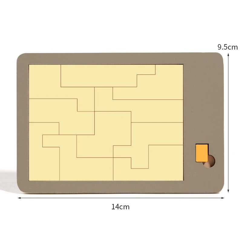 Wooden Geometric Tangram Puzzle Board