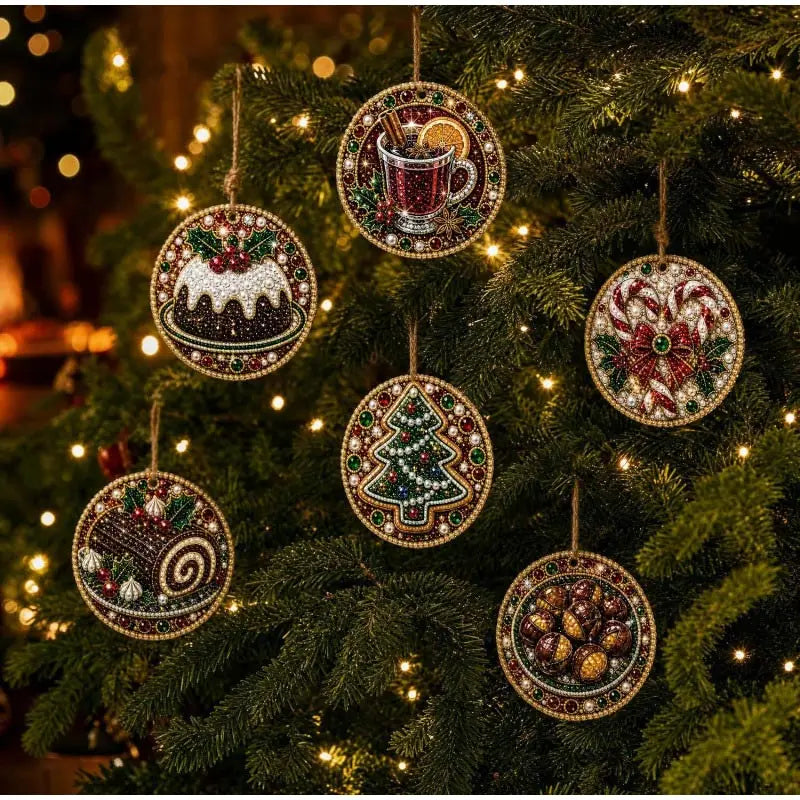 DIY Christmas Diamond Painting Ornament Kit