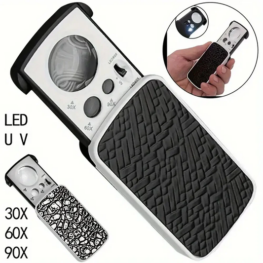 LED UV Jewelry Magnifier Loupe