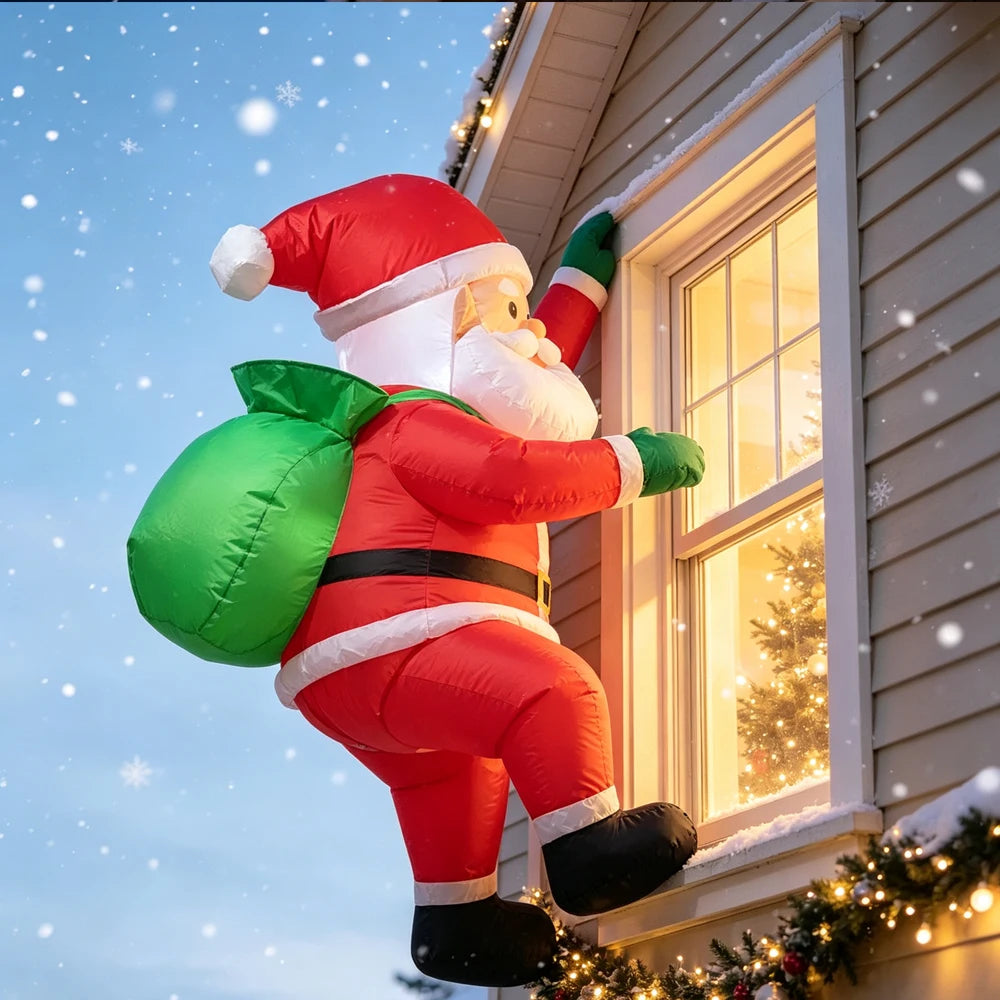 1M Inflatable Dabbing Santa Christmas Decoration
