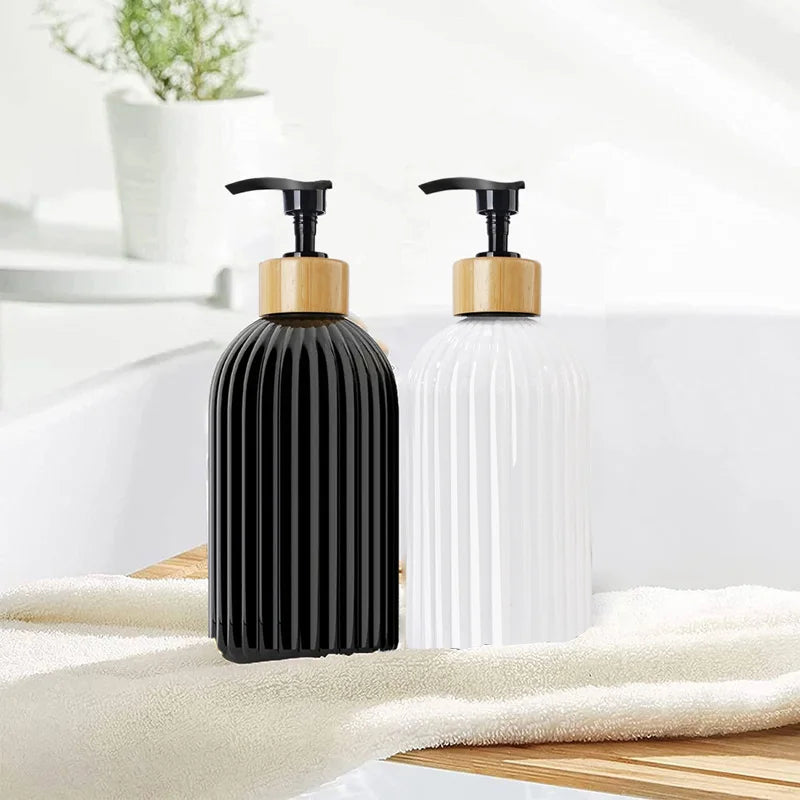 500ml Strip Soap Dispenser With Bamboo Pump