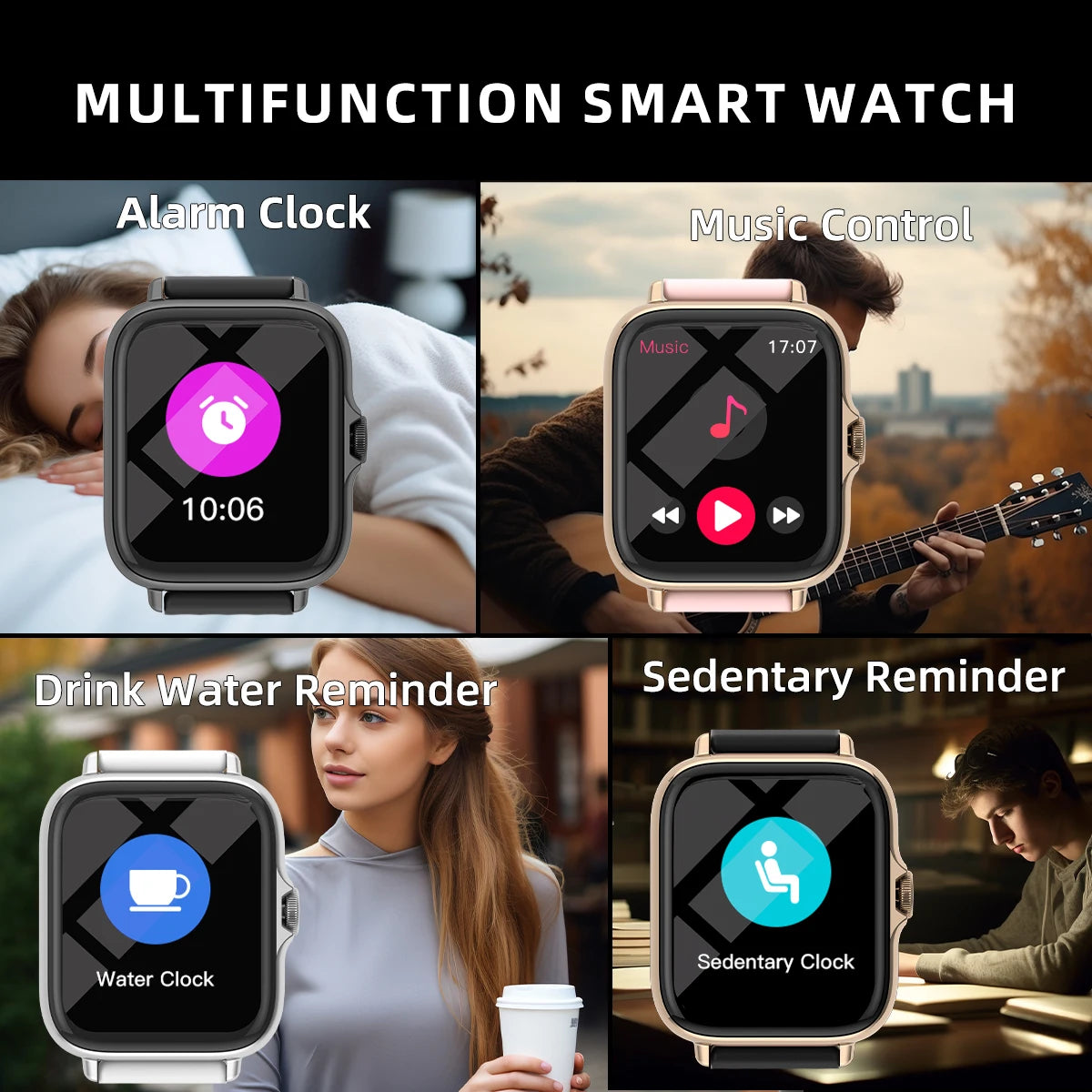 1.83'' Waterproof Smart Watch with Message Answer