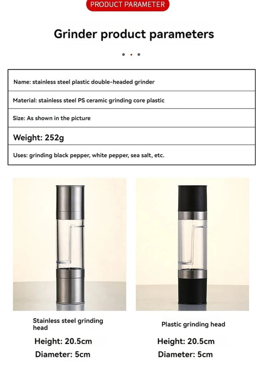 Manual Dual Salt and Pepper Mill