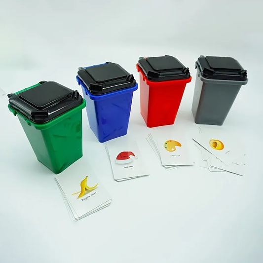 Mini Desktop Trash Bin Pen Holder