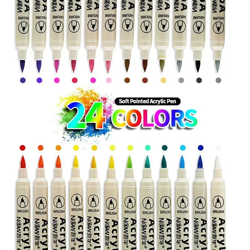 12-48 Colors Acrylic Paint Markers