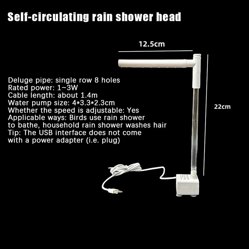 Automatic Bird Bath Fountain with Circulating Water