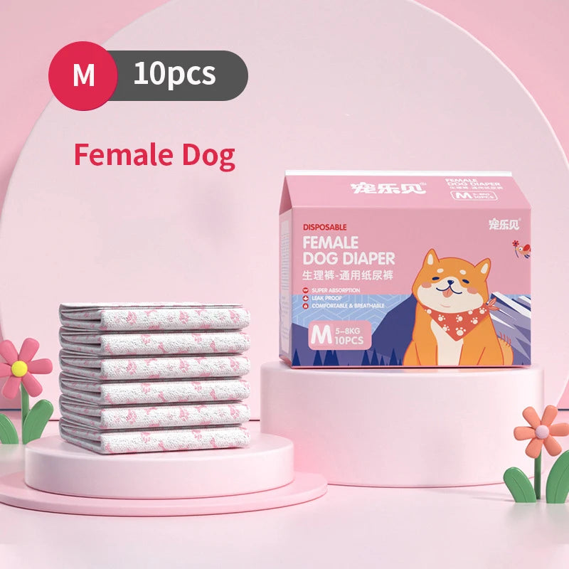 Dog Diapers – Disposable Leakproof Puppy Safety Pants