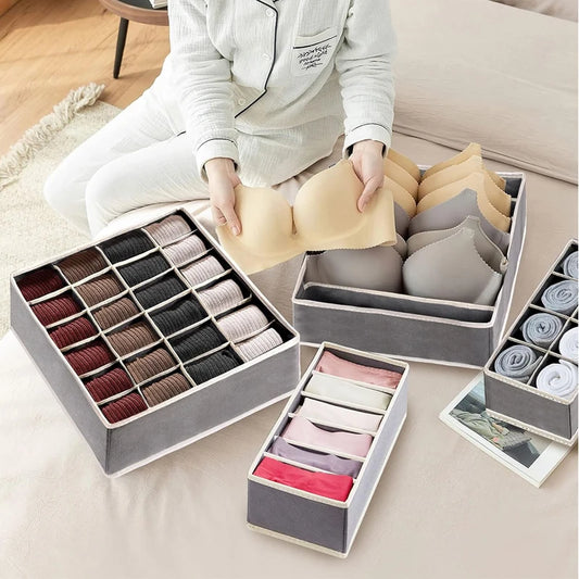 Foldable Underwear & Drawer Storage Organizer Set