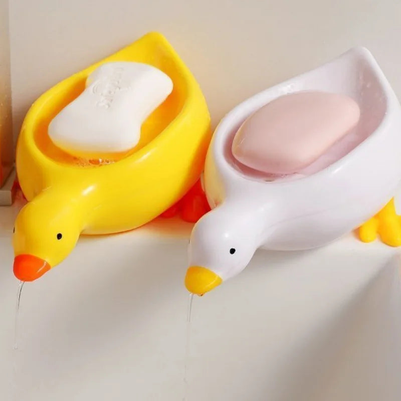 Self-draining Soap Rack Cute Duck-shaped