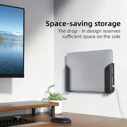 Under-Desk & Wall-Mounted Laptop Storage Stand