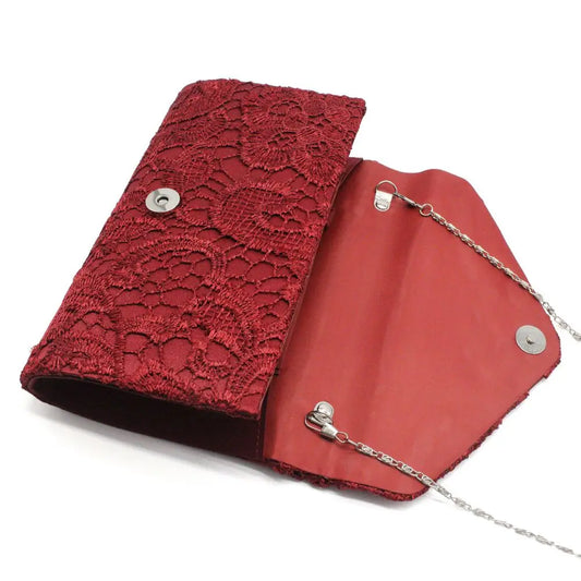 Lace Envelope Clutch Bag