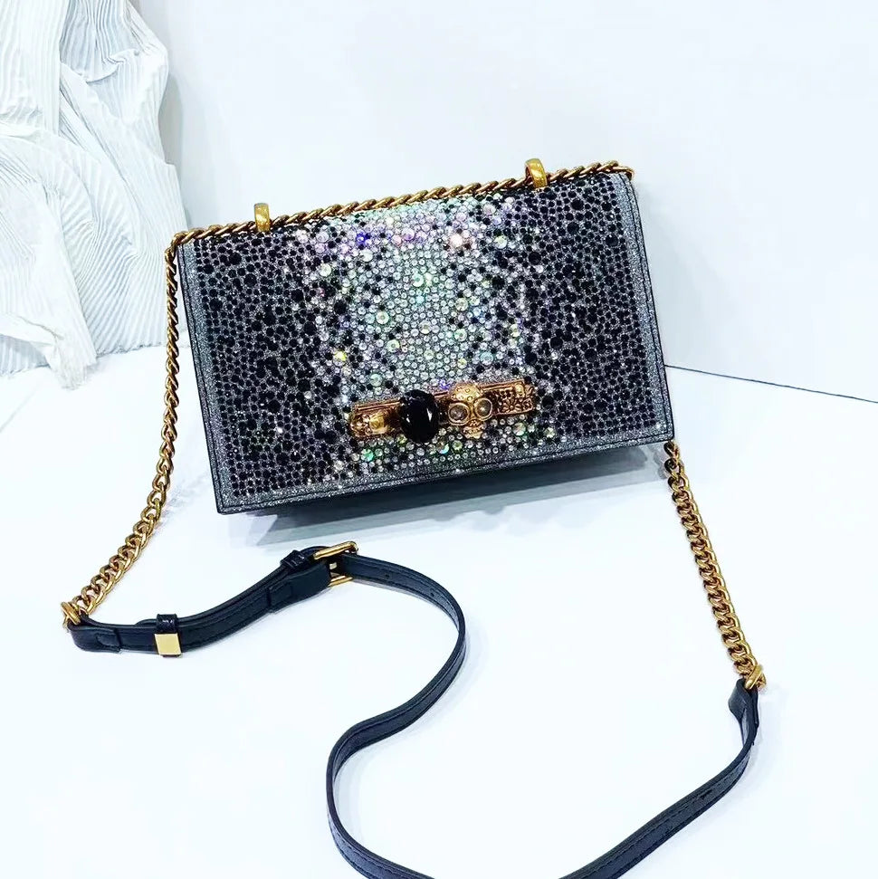 Glitter Evening Crossbody Bag
