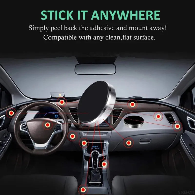 Magnetic Phone Car Holder Stand for iPhone Samsung Xiaomi Huawei