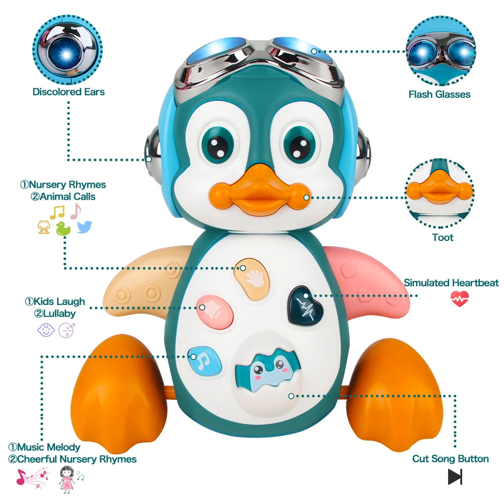 Baby Crawling Moving Walking Dancing Toy With Light