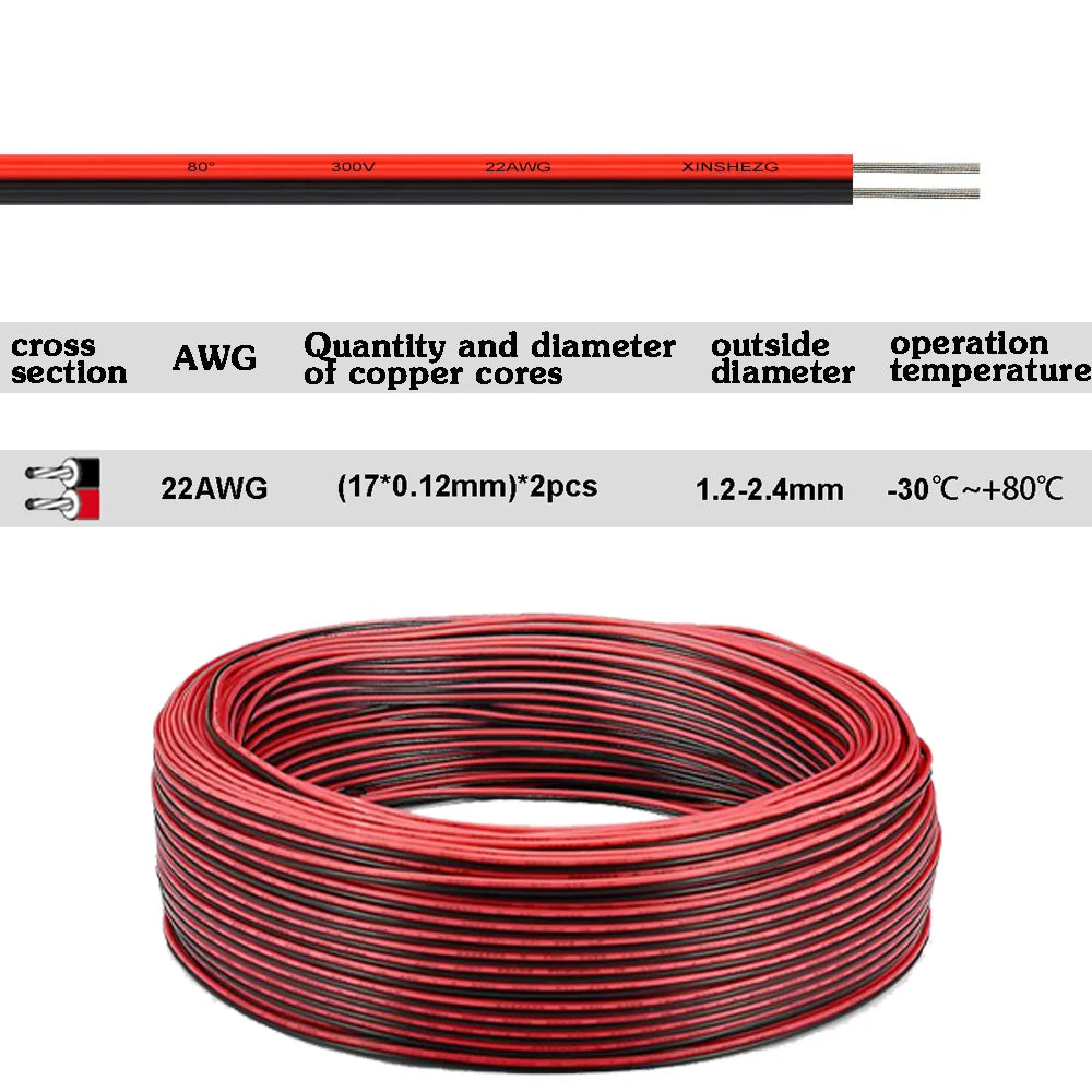 22AWG LED Extension Cable Wire