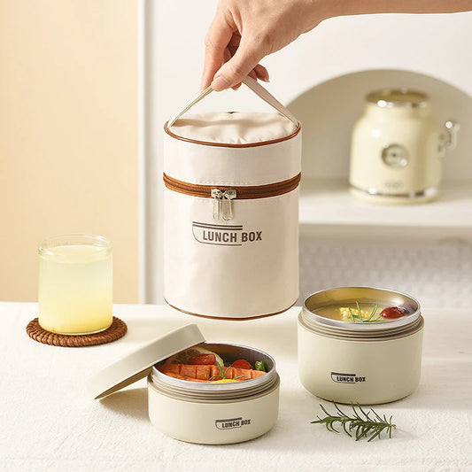 Insulated Stainless Steel Lunch Container Set